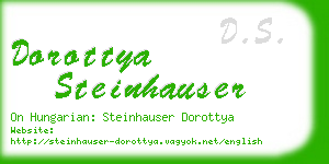 dorottya steinhauser business card
